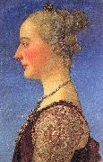 Pollaiuolo, Piero Portrait of a Young Woman Spain oil painting artist